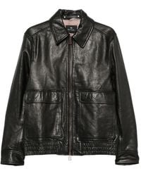 Paul Smith - Leather Jacket - Lyst