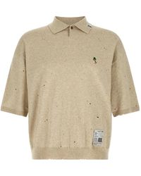 Maison Mihara Yasuhiro - Logo-Embroidered Polo Shirt - Lyst