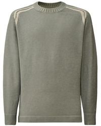 C.P. Company - Stripe-Detail Crew-Neck Sweater - Lyst