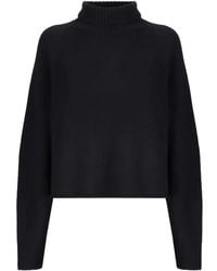 Laneus - Jersey de manga raglán con cuello alto - Lyst