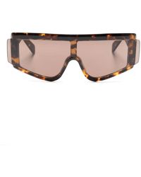 Retrosuperfuture - Zed Burnt Geometric-Frame Sunglasses - Lyst