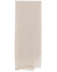 D'Aniello - Fringed Metallic Scarf - Lyst