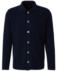 Gran Sasso - Ribbed-Knit Button-Down Sweater - Lyst
