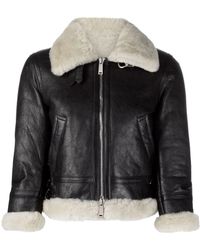 DSquared² - Cropped-Jacke Aus Shearling - Lyst