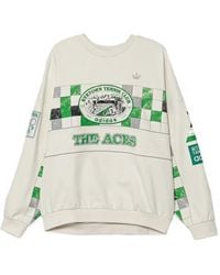 adidas - Checkers-Print Sweatshirt - Lyst