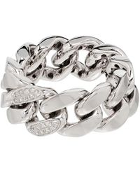 SHAY - Bague En Or Blanc 18Ct Sertie De Diamants - Lyst