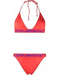 Off-White c/o Virgil Abloh - Logo-Band Bikini Set - Lyst