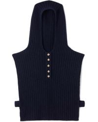 Sandro - Hooded Buttoned Sweater Collar - Lyst