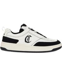 Roberto Cavalli - Logo-Detail Leather Sneakers - Lyst