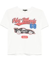 Maje - Camiseta con estampado gráfico - Lyst