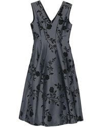 Max Mara - Floral-Print V-Neck Mini Dress - Lyst