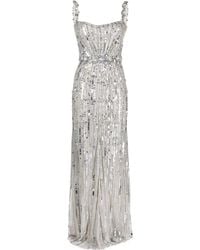 Jenny Packham - Bright Gem Embellished Sequined Tulle Gown - Lyst