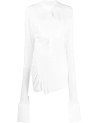 Marc Le Bihan - Camisa con panel de punto - Lyst