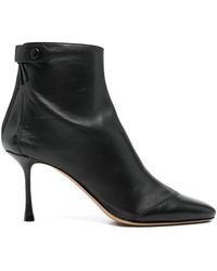 Francesco Russo - 75Mm Leather Zipped-Back Ankle Boots - Lyst