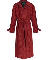 Balenciaga - Mantel mit Hahnentrittmuster - Lyst