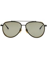 Linda Farrow - Cortes Pilot-Frame Sunglasses - Lyst