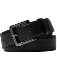 Lancel - Adjustable Grained-Leather Belt - Lyst