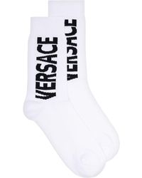Versace - Socken mit Logo-Stickerei - Lyst