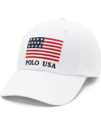 Polo Ralph Lauren - Flag-embroidered Baseball Cap - Lyst