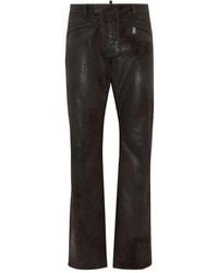 DSquared² - Leather Trousers - Lyst