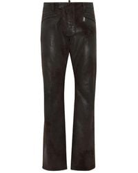 DSquared² - Leather Trousers - Lyst