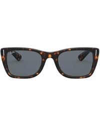 Ray-Ban - Square-Frame Tortoiseshell-Effect Sunglasses - Lyst