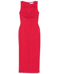 ROWEN ROSE - Gathered-Detail Maxi Dress - Lyst
