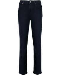 PAIGE - Cindy Linear Straight-Leg-Jeans - Lyst
