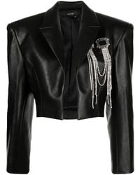ANOUKI - Blazer corto con apliques de strass - Lyst