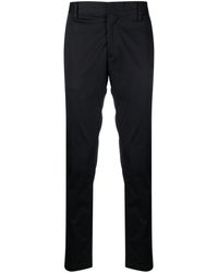Emporio Armani - Mid-rise Tapered-leg Chinos - Lyst