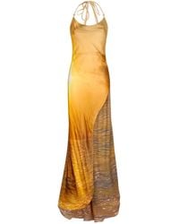 Roberto Cavalli - Sunset-Print Maxi Dress - Lyst