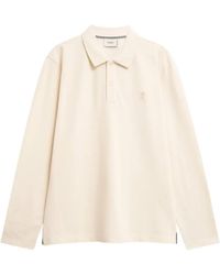 Pringle of Scotland - Long-Sleeve Cotton-Piqué Polo Shirt - Lyst