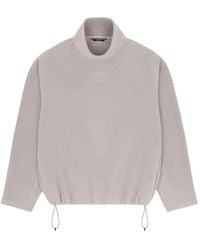 MM6 MAISON MARGIELA X SALOMON - Drawstring Fleece Long-Sleeved T-Shirt - Lyst