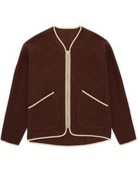 Fortela - Sherpa Contrast-Trim Wool Jacket - Lyst
