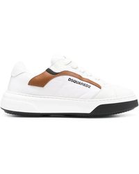 DSquared² - Logo-Print Lace-Up Sneakers - Lyst