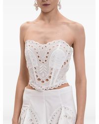 Charo Ruiz - Kai Broderie-Anglaise Corset Top - Lyst