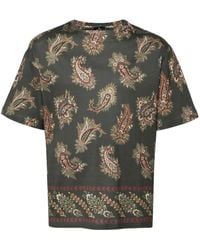 Etro - Paisley-Print Cotton T-Shirt - Lyst