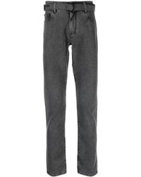 Off-White c/o Virgil Abloh - Off-white Industrial Belt Skinny Jeans Grey/black - Lyst