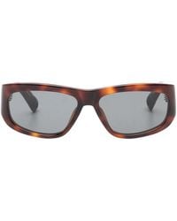 Jacquemus - Pilota Tortoiseshell-Effect Rectangle-Frame Sunglasses - Lyst