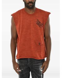 DSquared² - Virgin-Wool Tank Top With Chest-Pocket - Lyst