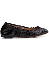 Odissi - Flora Patent Leather Ballet Flats - Lyst