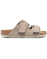 Birkenstock - Uji Touch-Strap Suede Sandals - Lyst