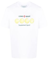 Casablancabrand - Casa Sports Tennis Balls Printed T-shirt - Lyst