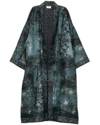 Pierre Louis Mascia - Floral-Print Silk Kimono - Lyst