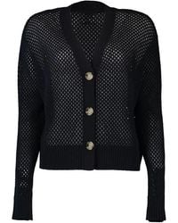 Allude - V-Neck Button-Up Cardigan - Lyst