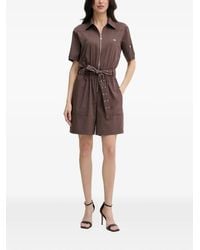Liu Jo - Belted Zip-Up Playsuit - Lyst