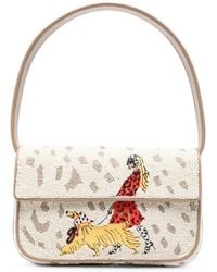 STAUD - Bead-Embellished Tommy Shoulder Bag - Lyst