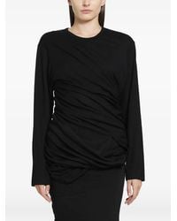 Junya Watanabe - Draped Long-Sleeve T-Shirt - Lyst