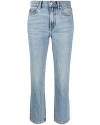 Alexander Wang - Cropped-Jeans mit Logo-Patch - Lyst