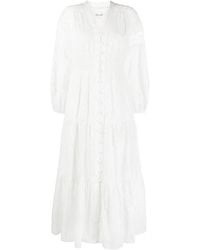 Diane von Furstenberg - Point D'Esprit Open -Knit Midi Dress - Lyst
